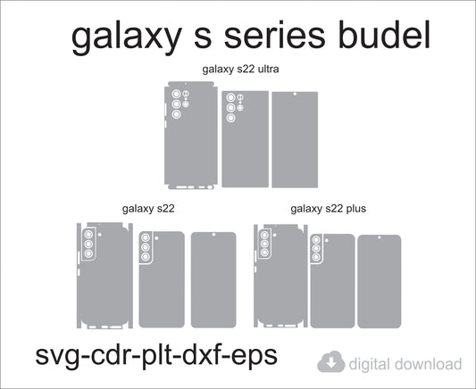 Samsung S22 bundel  Skin Template Vector